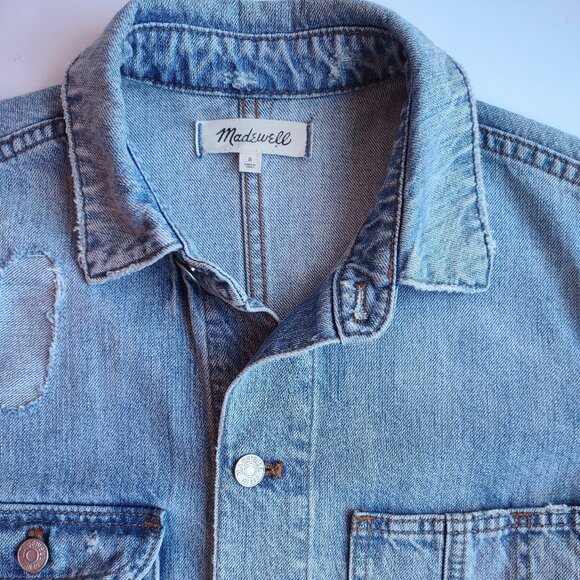 Madewell Blue Utility Jacket - Picture 12 of 13